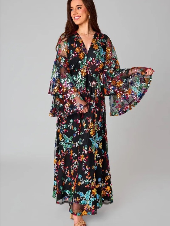 Buddy Love Dresses & Skirts - BuddyLove Colette Long Sleeve Maxi Dress - Dusk NWT size Large
